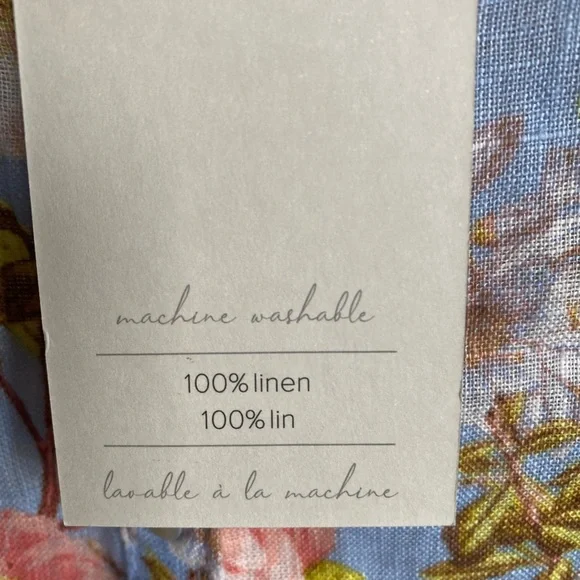 NWT Joie Floral Button-Up Linen Shirt Large - Picture 5 of 11